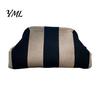 Quick Access Makeup Pouch Women Woven Striped Clutch Purse, Large Capacity Kiss Lock Organizer Cosmetic Pouch, Summer Beach Vacation Evening Dumpling