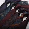 Men'S 8Cm Business Dress Polyester Tie Men'S, Men'S Wedding Casual Tie Pattern Retro