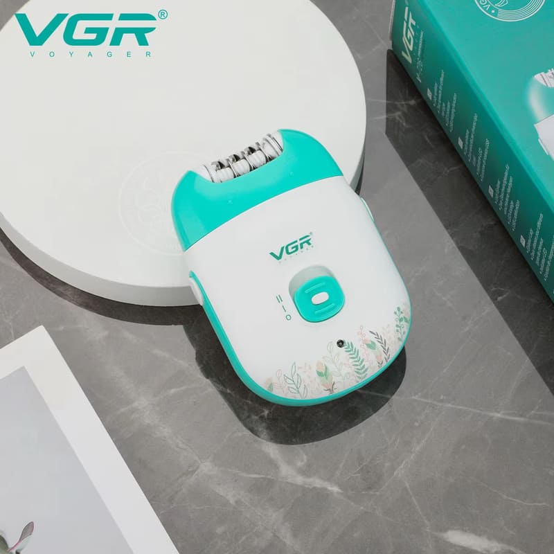 2026 VGR V-726 Новый эпилятор Женская бритва Мини-пинцет USB-перезаряжаемый Электрический педикюр для лица, ног, бикини Точное и бережное домашнее удаление волос