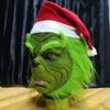 The Grinch Full Head Latex Mask Xmas Hat Monster Adult Costume Cosplay