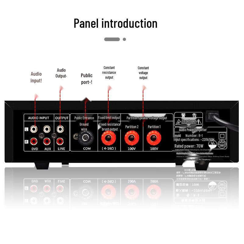 Bluetooth-усилитель Newmine R1 с постоянным напряжением и импедансом