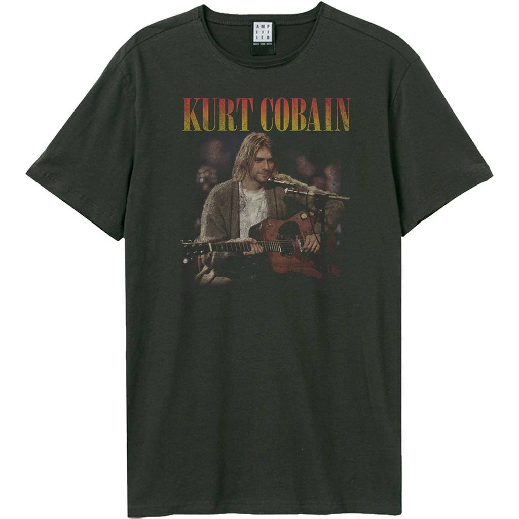 Amplified Unisex Adult Unplugged In New York Kurt Cobain T-Shirt