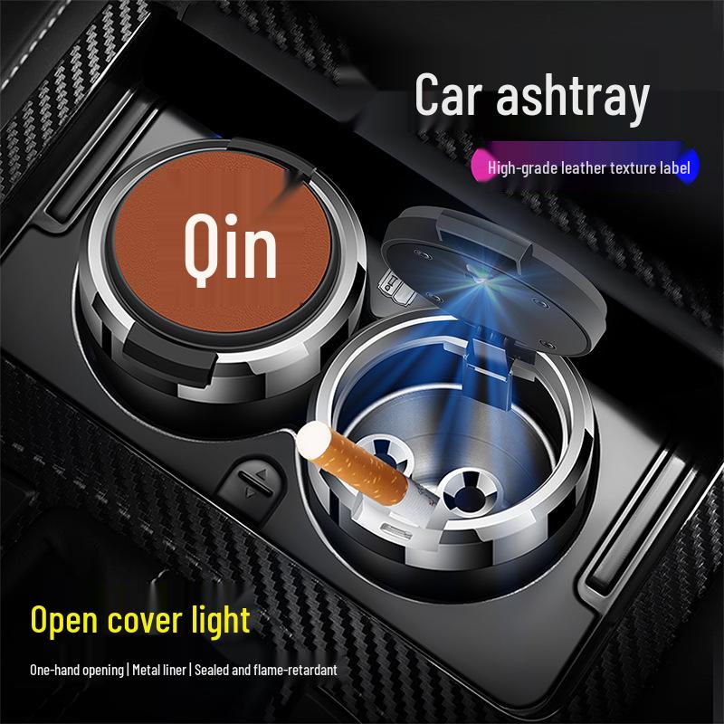 Illuminated Multifunction Car Ashtray for BYD Qin EV/Pro/Plus/DM/PlusEV