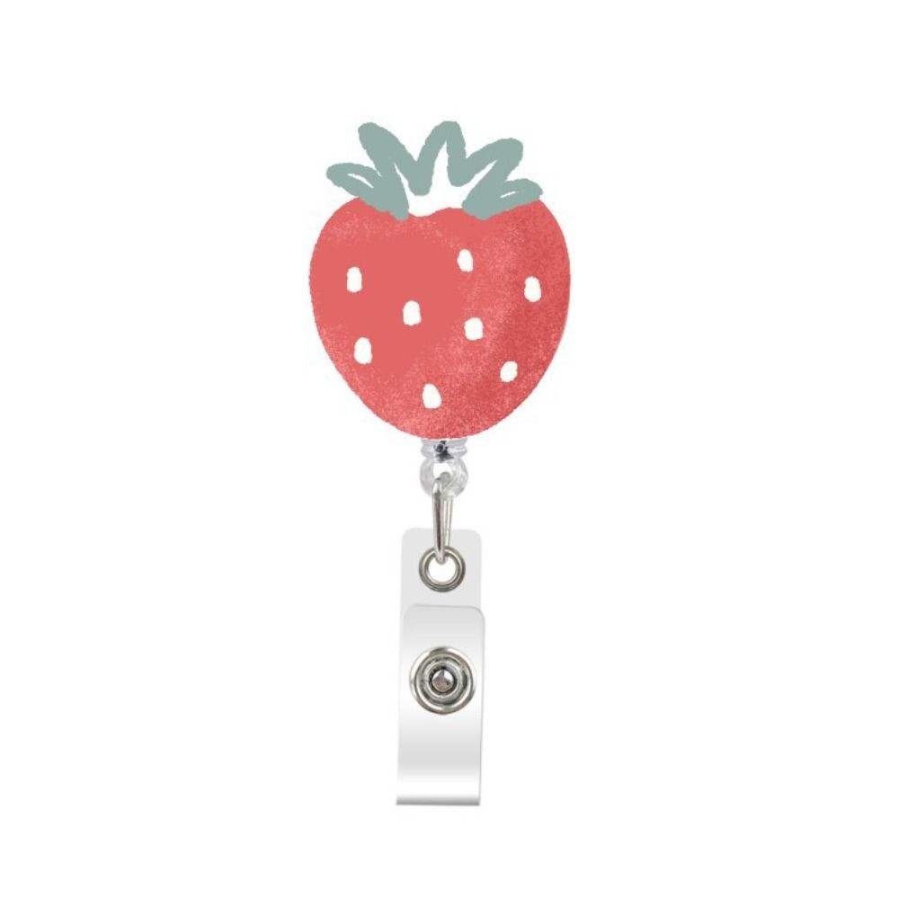 Students Card Flower Name Card Holder Retractable Badge Reel ID Card Clips Nurse Badge Holder