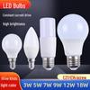 High-Power LED Bulbs: E27/E14 Screw, White & Warm White, Home Living Room Lighting