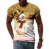 Christmas Atmosphere Original Pattern 3D Printed T-Shirt Christmas Eve New Year Clothing Comfortable Versatile High Quality Top