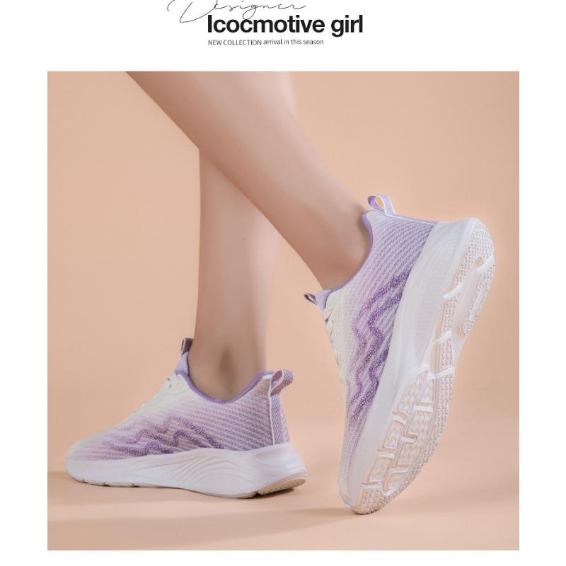 New Women's Shoes Trendy Fashionable, Sporty Casual Running Fitness Lightweight Soft Non Slip Flat Comfortable Sports Shoes