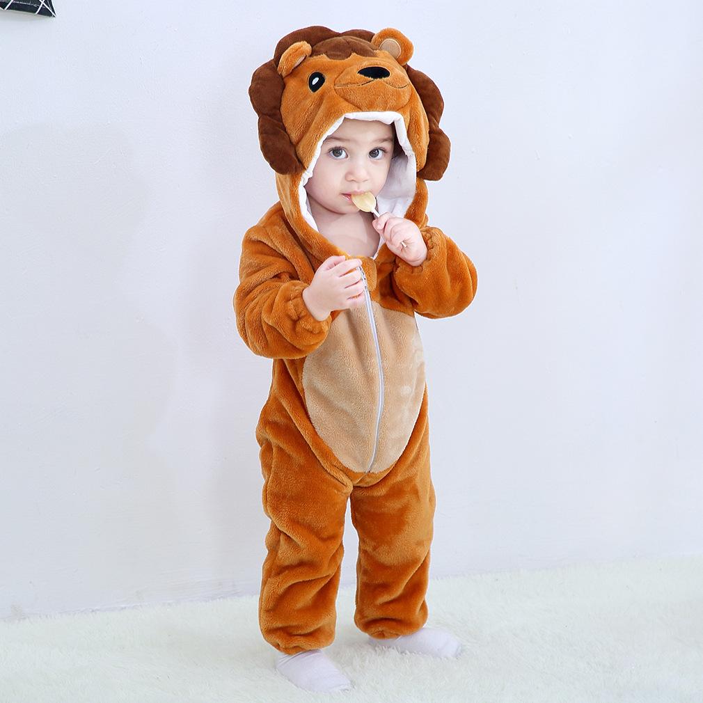 0-3 Years Old Baby Animals Cosplay Kigurumis Kids Onesie Anime Cartoon Cute Sleep Suit Toddler Jumpsuit