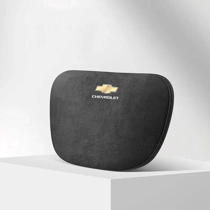 Suede Car Headrest Soft Neck Protective Support Pillows for Chevrolet AVEO Blazer CAPTIVA Cavalier CRUZE IMPALA LACETTI MALIBU