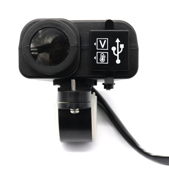 Мотоцикл с цифровым дисплеем и двойным USB-зарядным устройством, вольтметром, термометром для сотового телефона