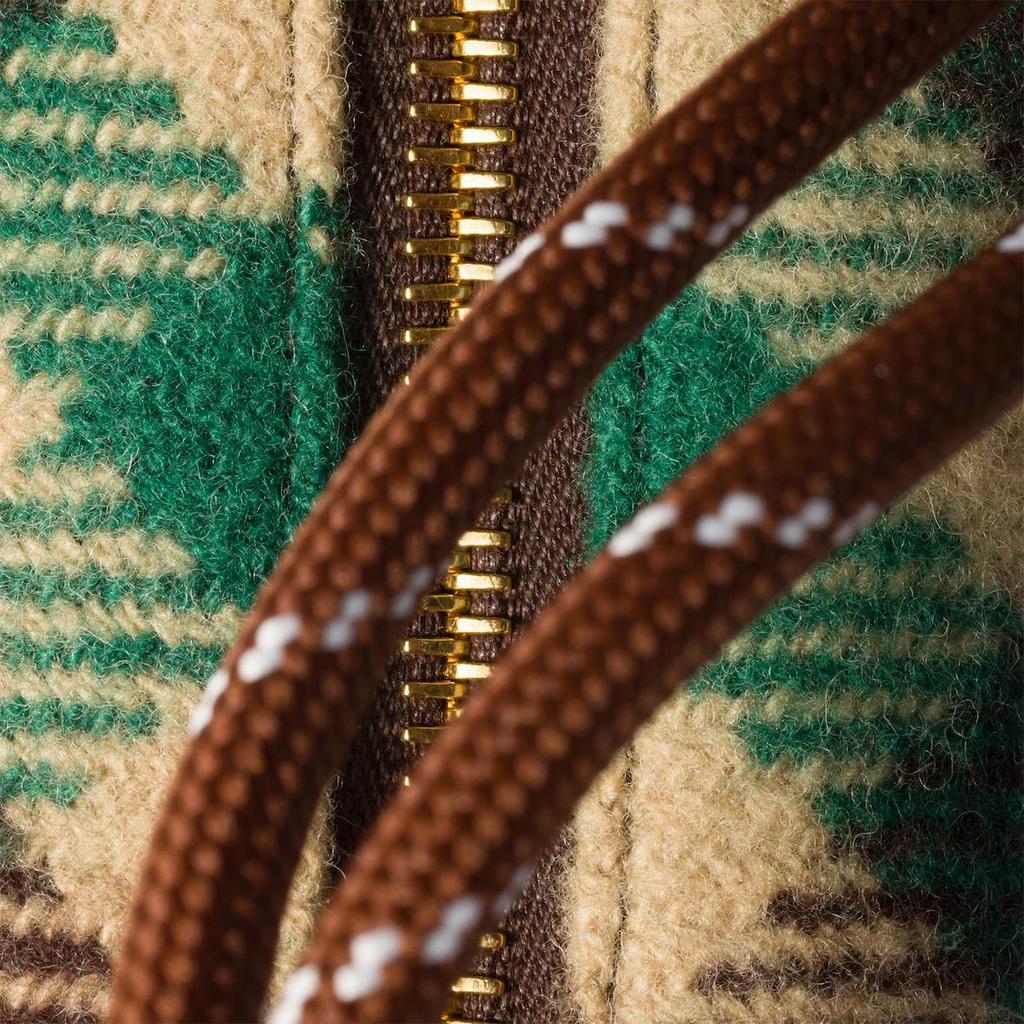 MIU MIU Logo Wool Clutch Women Clutch Camel Green 5NE841_2IFK_F0HDZ
