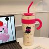 Stainless Steel Cat Thermos Cup Portable Coffee Mug Fashion Insulation Cup  Office