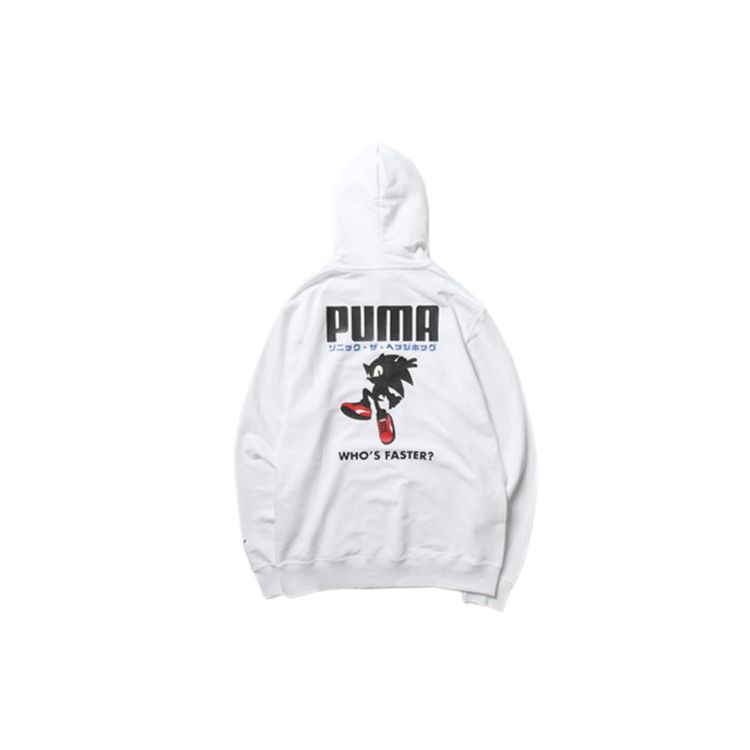 Puma Толстовка с капюшоном X Sonic Мужские топы Белый 598103-02