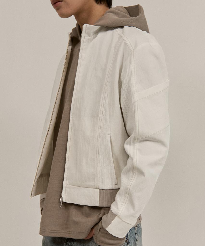 Depth Waffle Blouson (White)