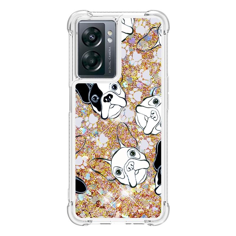 Чехол A57 5G PFTM20 для Coque OPPO A57 5G Cover Динамический жидкий чехол с зыбучими песками для Funda OPPO A 57 A77 5G CPH2339 Чехлы для телефонов