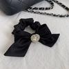 Новая однотонная атласная резинка для волос с бантом, женская, корейский стиль любви, кольца для головы, завязки, модный темперамент, элегантные аксессуары для волос для девочек