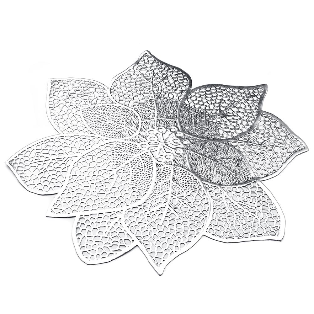 Hollow Flower Placemat Table Mat Cup Plate Pad Coaster Anti-skid Holiday Decor AVE
