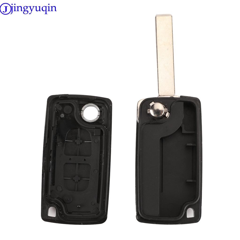 Jingyuqin 20ps Car Key Case Shell For Peugeot 307 407 308 607 For Citroen C2 C3 C4 C5 C6 C8 XSARA PICA CE523 HU83 CE536 VA2