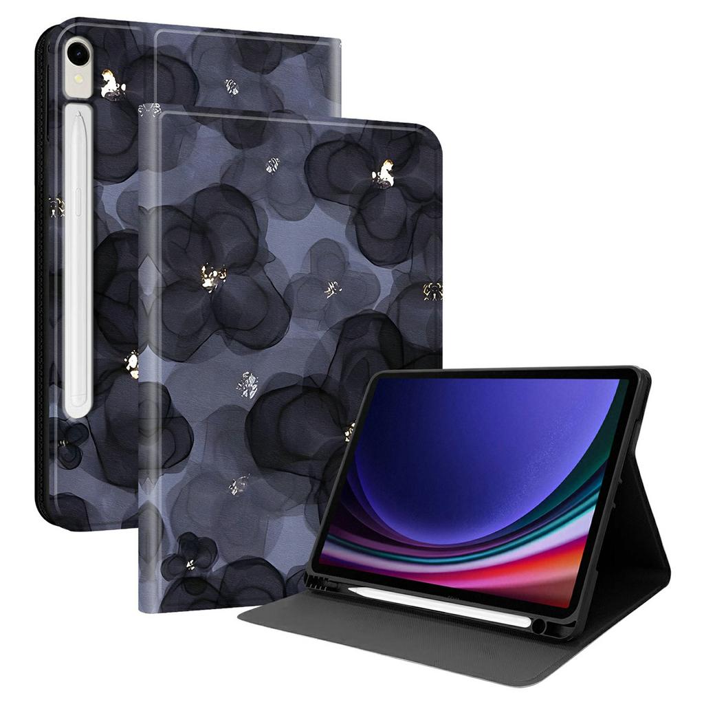 PU Leather Case For Samsung Galaxy Tab S10 Lite/S10 FE/S9 FE/S9 Pattern Print Tablet Cover Stand with Pen Slot (Stylus Not Included)