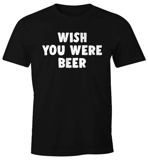 Men's T-Shirt Wish You Were Beer Fun Shirt Party Shirt Celebrate Beer Moonworks®-