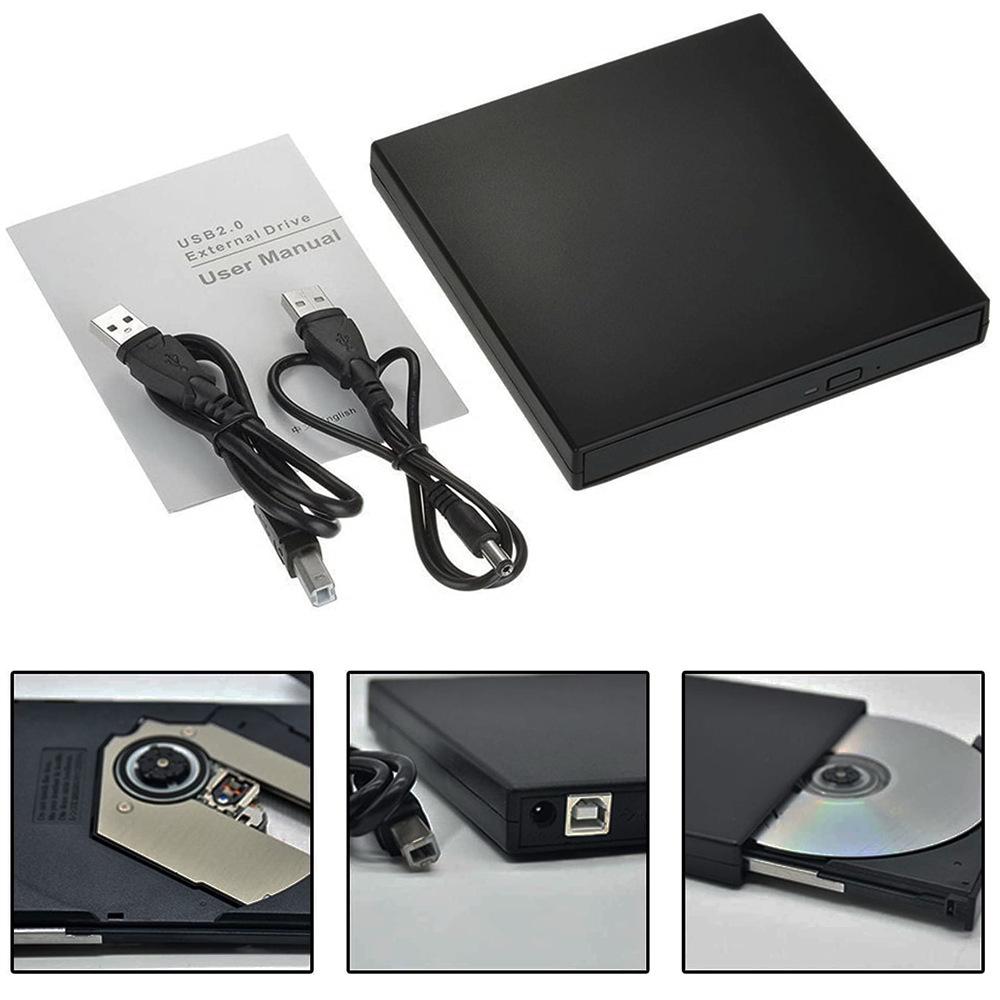 Внешний оптический привод USB 2.0: Привод для чтения/записи DVD и CD для компьютеров