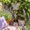 Glittering Window Hanging Butterfly Faux Crystals Suncatcher with Hook, Sun Catcher for Windows, Sparkling Wind Decorative Crystal Ornament