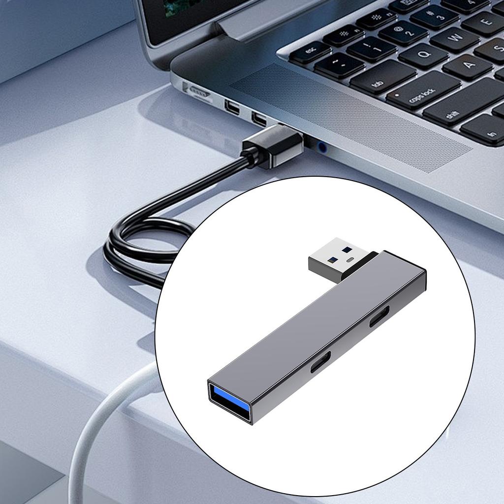 USB 3.0-концентратор, USB-разветвитель, адаптер USB-2 Type-C+USB с высокоскоростной передачей данных для Windows, Mac OS, Linux и Android.