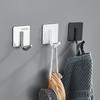 1/6Pcs Wall Hangers Stainless Steel Heavy Duty Adhesive Towel Hooks Rustproof Corrosion Resistant Utensil Hangers Adhesive Robe Hooks