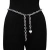 Versatile Waist Chain Belt Alloy Metal Waist Chain Fashion Heart Pendant Waist Chain  For Women