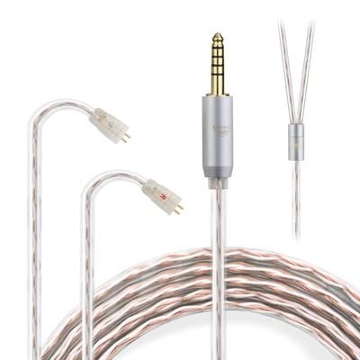 Okcsc JBX Recable 2Pin Cable Наушники Кабель 4 Core OFC UE Совместимость с TF10/TF15/SF3/SF5 и т.д.. 4.4mm