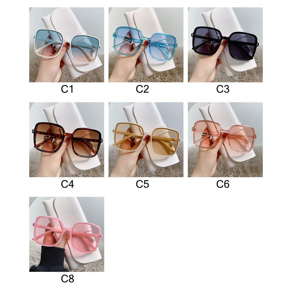 Luxury UV400 Driver Goggles Eyewear for Lady Big Frame Oversized Sunglasses Women Square Sun Glasses