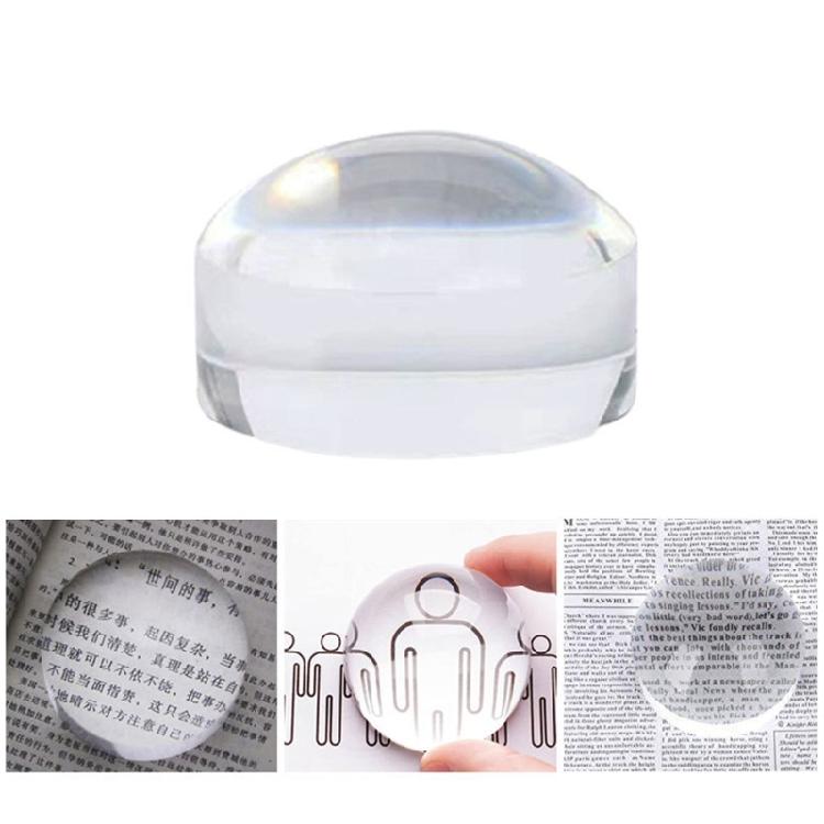 Lightweight Magnifier Clear Acrylic Lens Round Magnifying for Easy Handling Gift