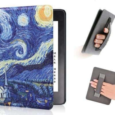 ТПУ Силикон для Kindle 2024 Чехол для Paperwhite 12 7 дюймов KPW с ремешком на руку и задней подставкой