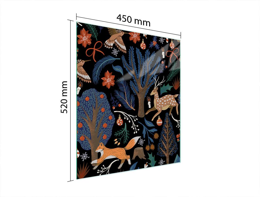 СТЕКЛЯННАЯ ДОСКА ДЛЯ НАРЕЗКИ 45x52 ЖИВОТНЫЕ