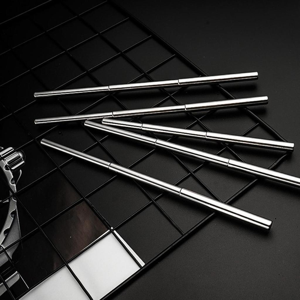 Соломинка для питья из нержавеющей стали, портативная для улицы, многоразовая посуда, телескопические соломинки для усадки, для бабл-ти, кофе