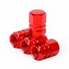 SowKow 4pcs Red Air Valve Caps Auto Motorcycle Decoration Parts Corrosion Resistant Red