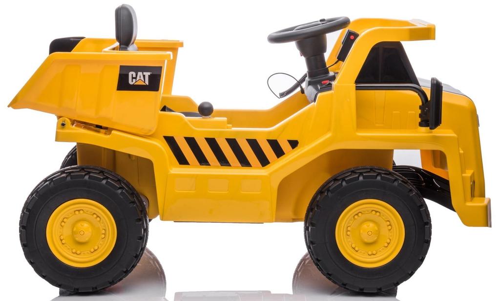 Auto Na Akumulator Jeździk Wywrotka Napęd Elektryczny Cat Żółty Sun Baby
