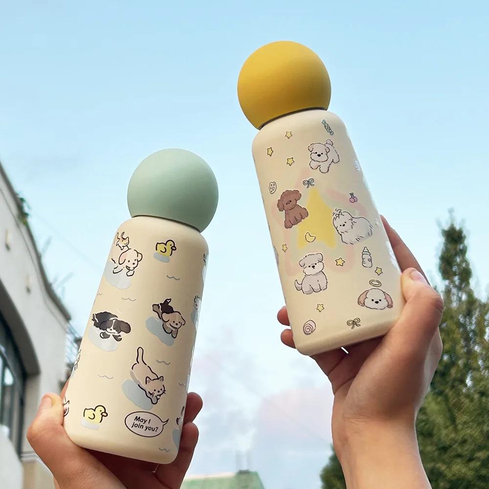 350/500ML Conical Thermos Cup,Mug,Double Stainless Steel,Vacuum Insulated,Outdoor Portable,Gift,Creative Children's Water Bottle