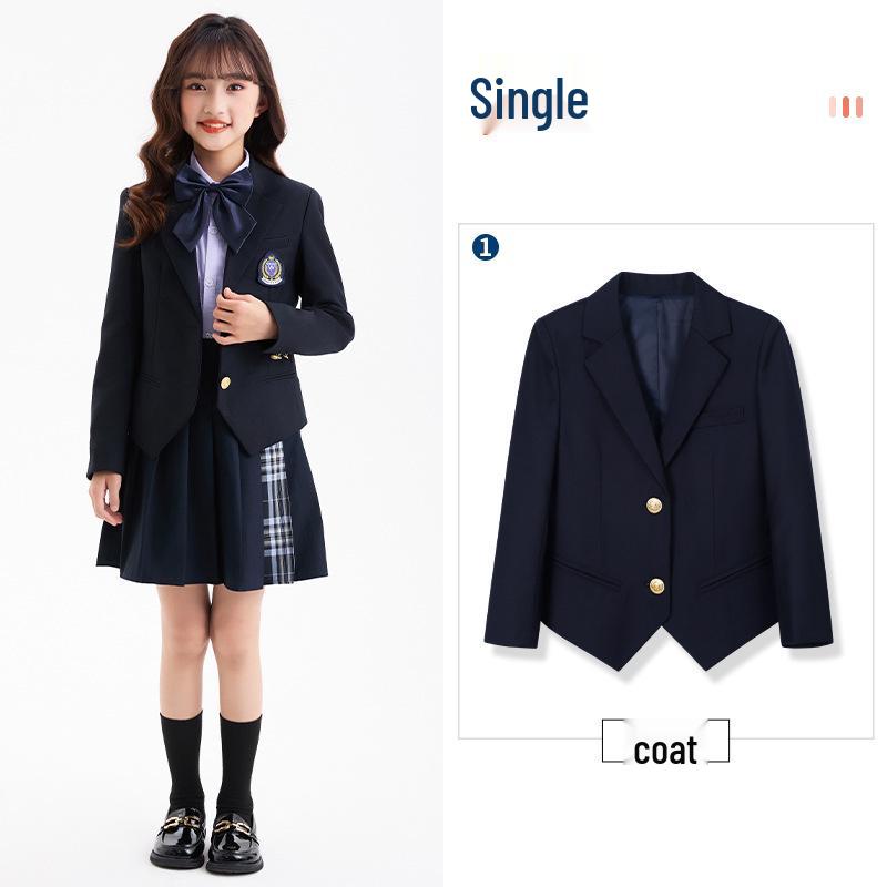 Детский осенне-зимний костюм: Комплект куртка с длинным рукавом и брюки для мальчиков и девочек - Школьная/детсадовская форма