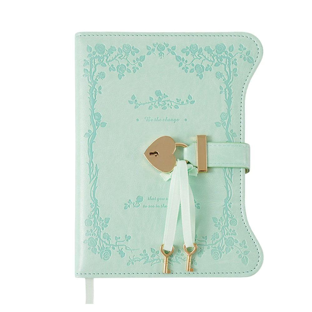 360 Pages Notebook with Love Lock Keys School Office Supplies Business Gift Diary Notebook
