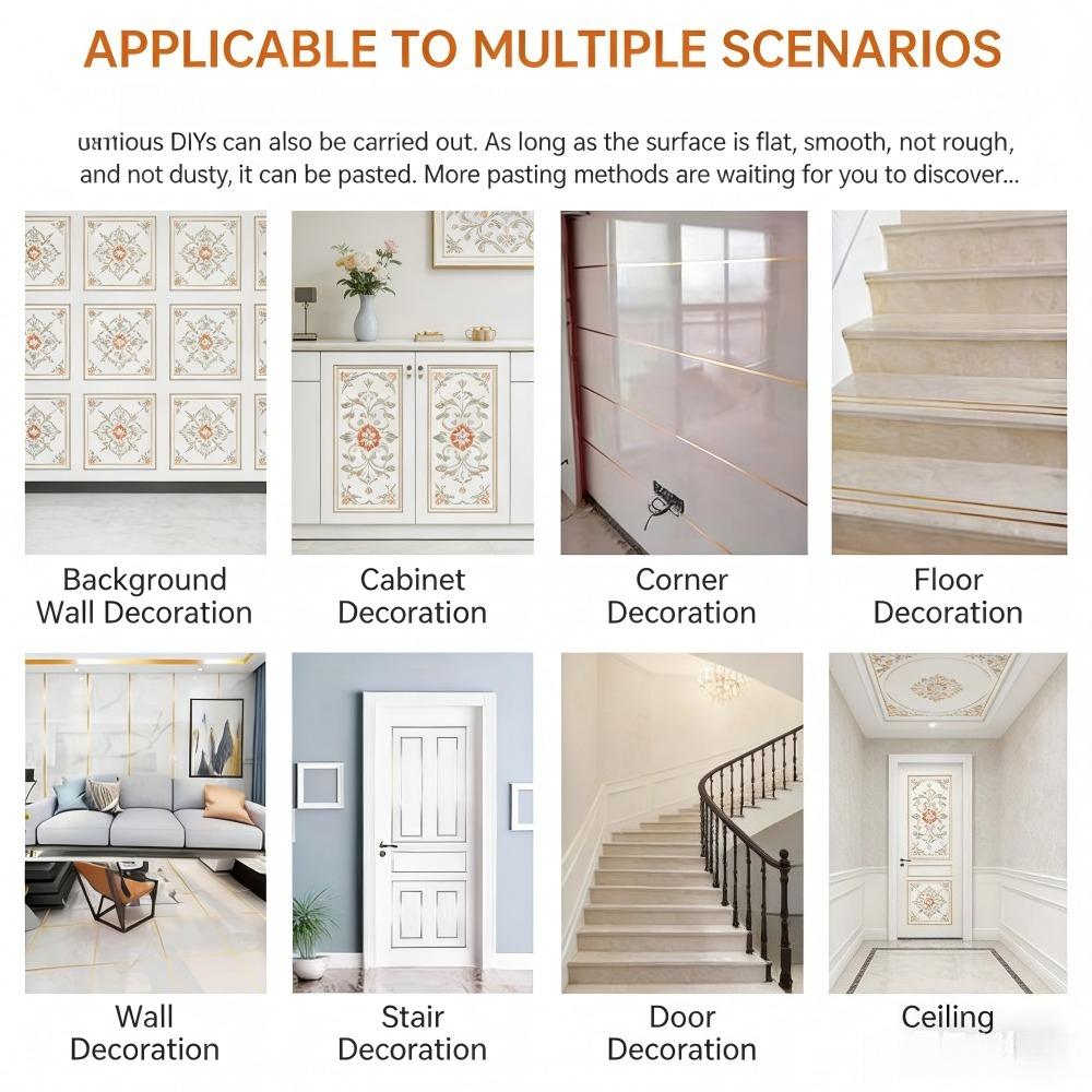 Самоклеящаяся лента для швов плитки, водостойкая, устойчивая к плесени, для декора пола и стен, золотая, серебряная, черная, из ПЭТ, заполняющая зазоры, для кухни, ванной комнаты, спальни