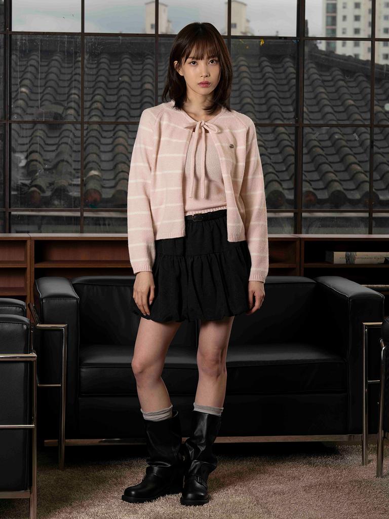 The Green Lab Balloon Pumpkin Skirt [Black]