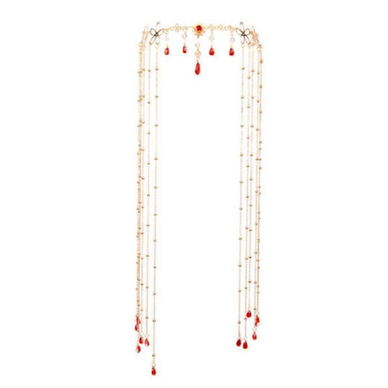 1PC Vintage Hair Jewelry Chinese Style Hairband Tassel Forhead Decoration Headpiece Chinese Hairpin Hair Accessories for Women