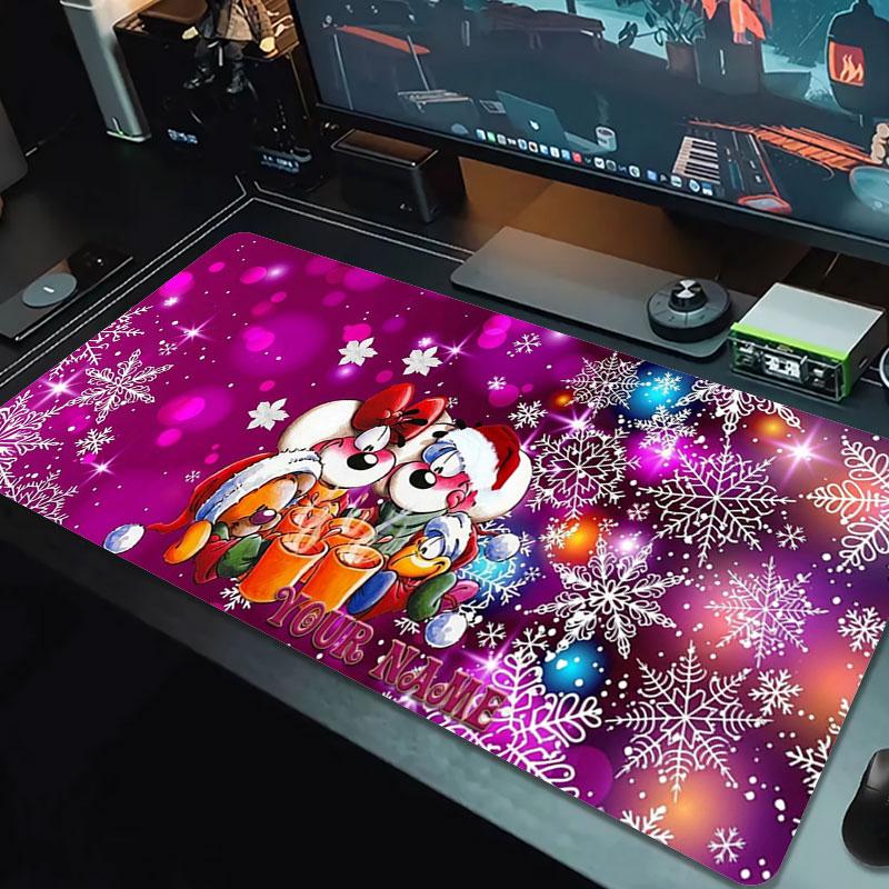 Diddl Custom Name Large Size Mouse Pad Large Gaming Table Cushion Non-slip Laptop Tablet Big Mousepad XXL Mat Mini PC Playmat With Lock edge