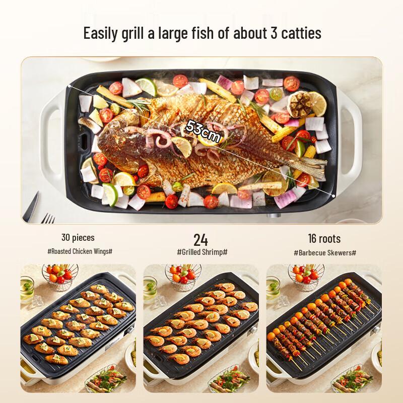 Bear Multifunctional Electric Grill and Hot Pot DKL-H21P1 CN plug (adapter included)