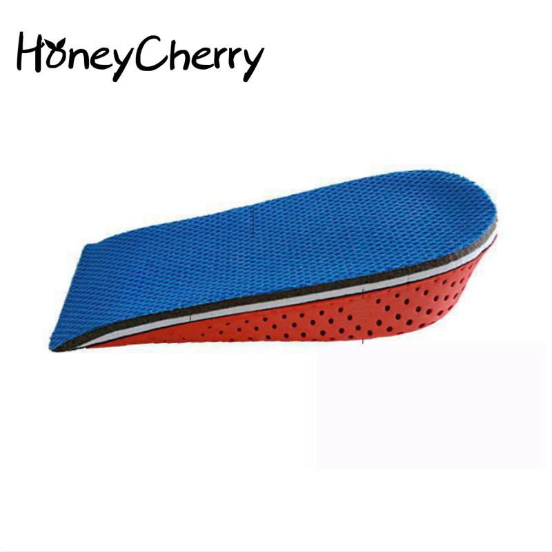 Увеличивающаяся стелька, невидимое движение для мужчин и женщин, дышащая стелька с дезодорантом на воздушной подушке 2 см, 3 см, 4 см