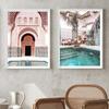 Moroccan Gate Marrakech Poster Canvas Painting Islamic Muslim Architecture Picture Wall Art Print Nordic Bedroom Home Decoration