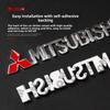 Car Metal Logo Decoration Badge Emblem Sticker For Mitsubishi Outlander ASX Eclipse Cross Pajero Lancer EVO Delica Triton Mirage
