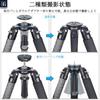 INNOREL Carbon Fiber Tripod for 40mm Pipe Nut 30kg Load Pipe Bowl for Digital Mirrorless Sports Outdoor Quick with Bag Cameras, Diameter, Locking,