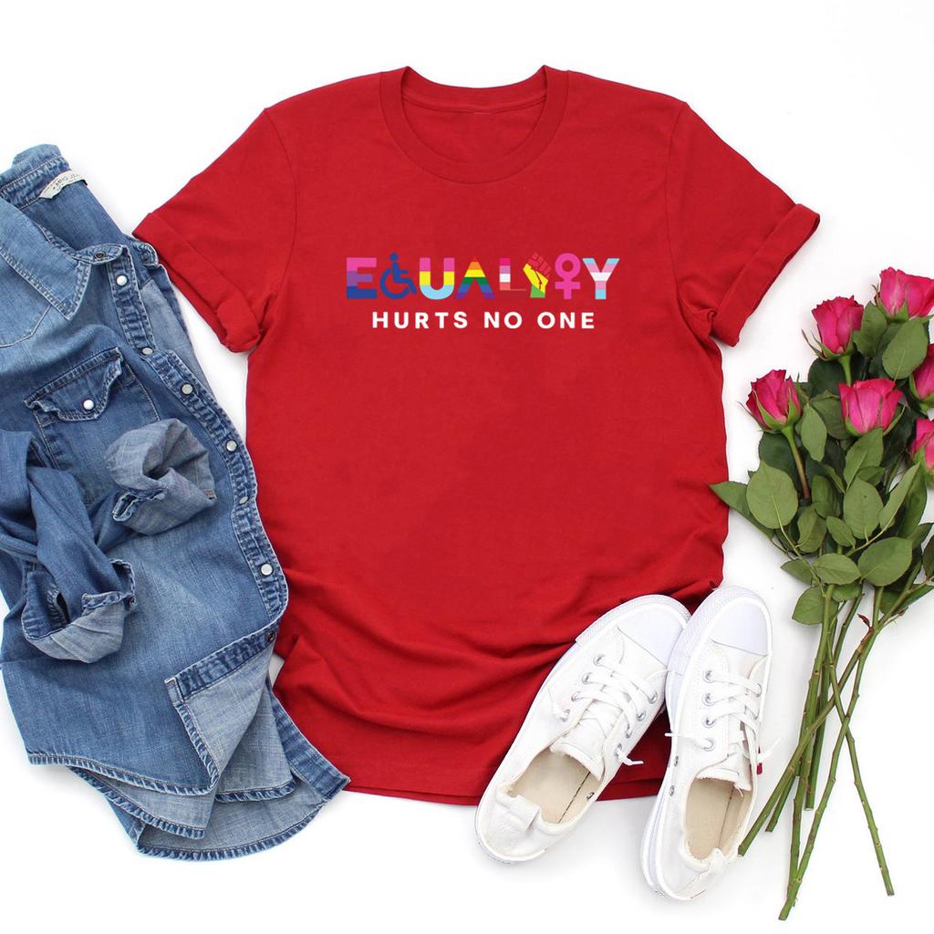 Equality Hurts No One Tshirt LGBT T-Shirt Equal Rights T Shirt Gay Pride Tee Unisex Graphic T Shirts Black Lives Matter Tops